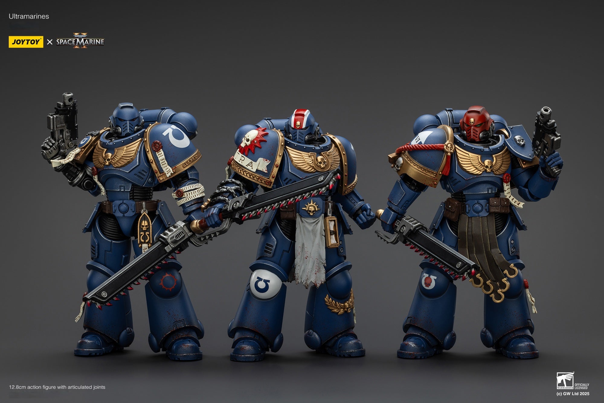 Warhammer 40,000: Space Marine 2 – Titus Lieutenant Deluxe Edition 1/18 Scale Action Figure 3-Pack