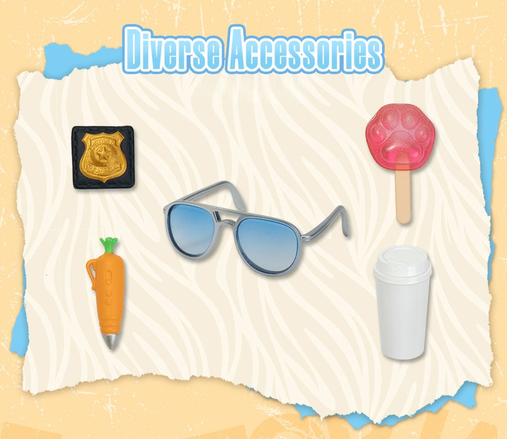 Judy & Nick Fabric-Costumed Action Figure（Two in One Set）