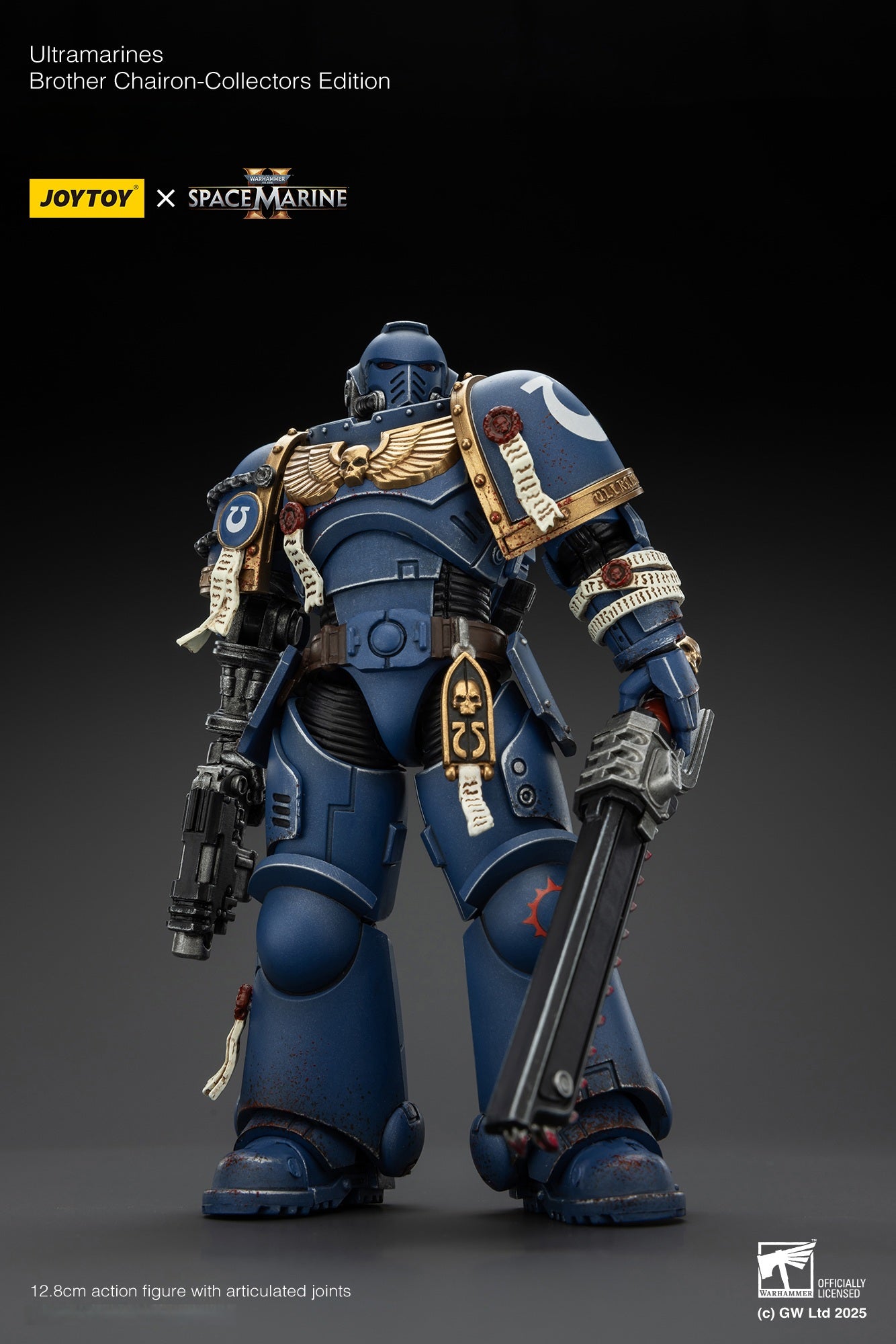 Warhammer 40,000: Space Marine 2 – Titus Lieutenant Deluxe Edition 1/18 Scale Action Figure 3-Pack