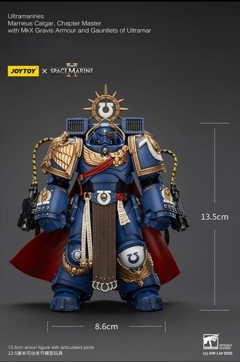 Warhammer 40,000: Ultramarines Chapter Master Marneus Calgar & Victrix Honour Guard 1/18 Scale Action Figure Set