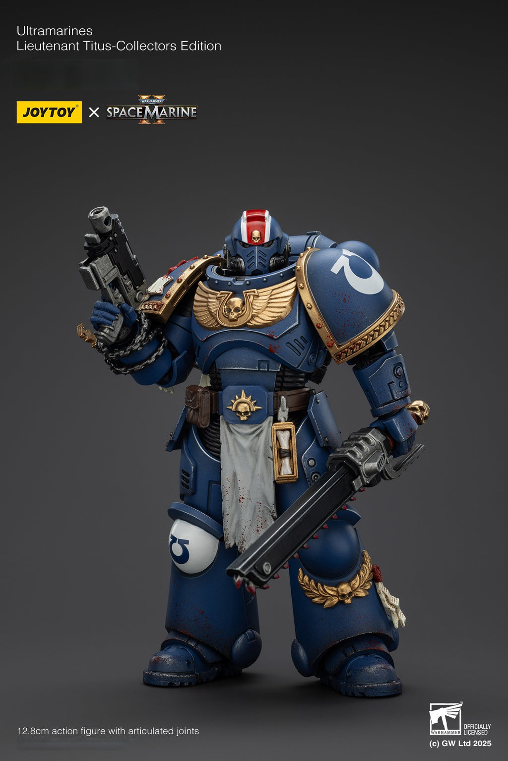 Warhammer 40,000: Space Marine 2 – Titus Lieutenant Deluxe Edition 1/18 Scale Action Figure 3-Pack