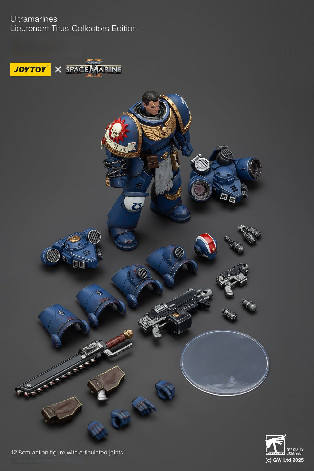Warhammer 40,000: Space Marine 2 – Titus Lieutenant Deluxe Edition 1/18 Scale Action Figure 3-Pack