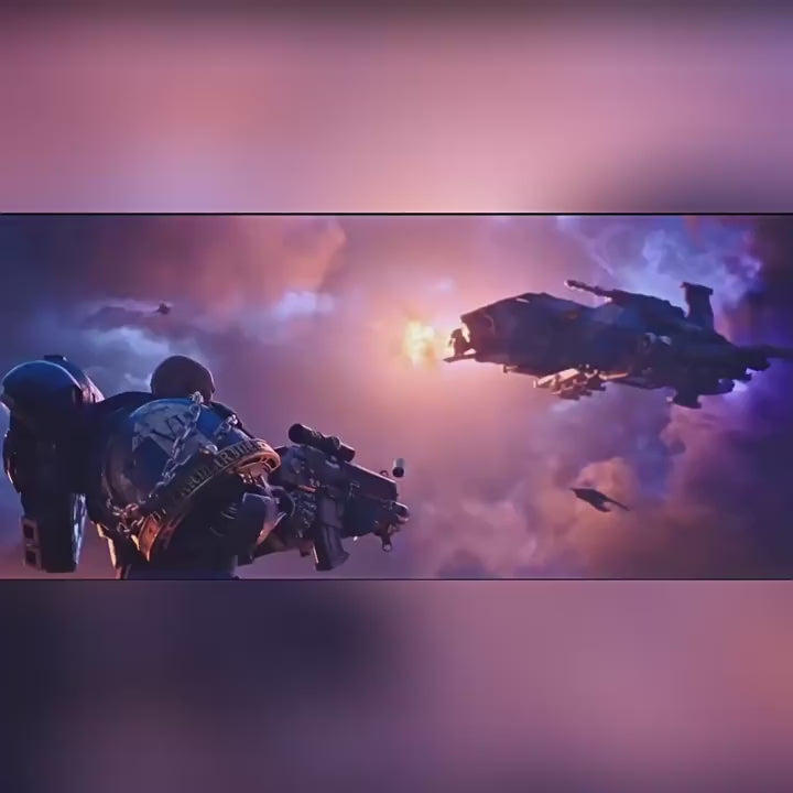 Warhammer 40,000: Ultramarines Chapter Master Marneus Calgar & Victrix Honour Guard 1/18 Scale Action Figure Set