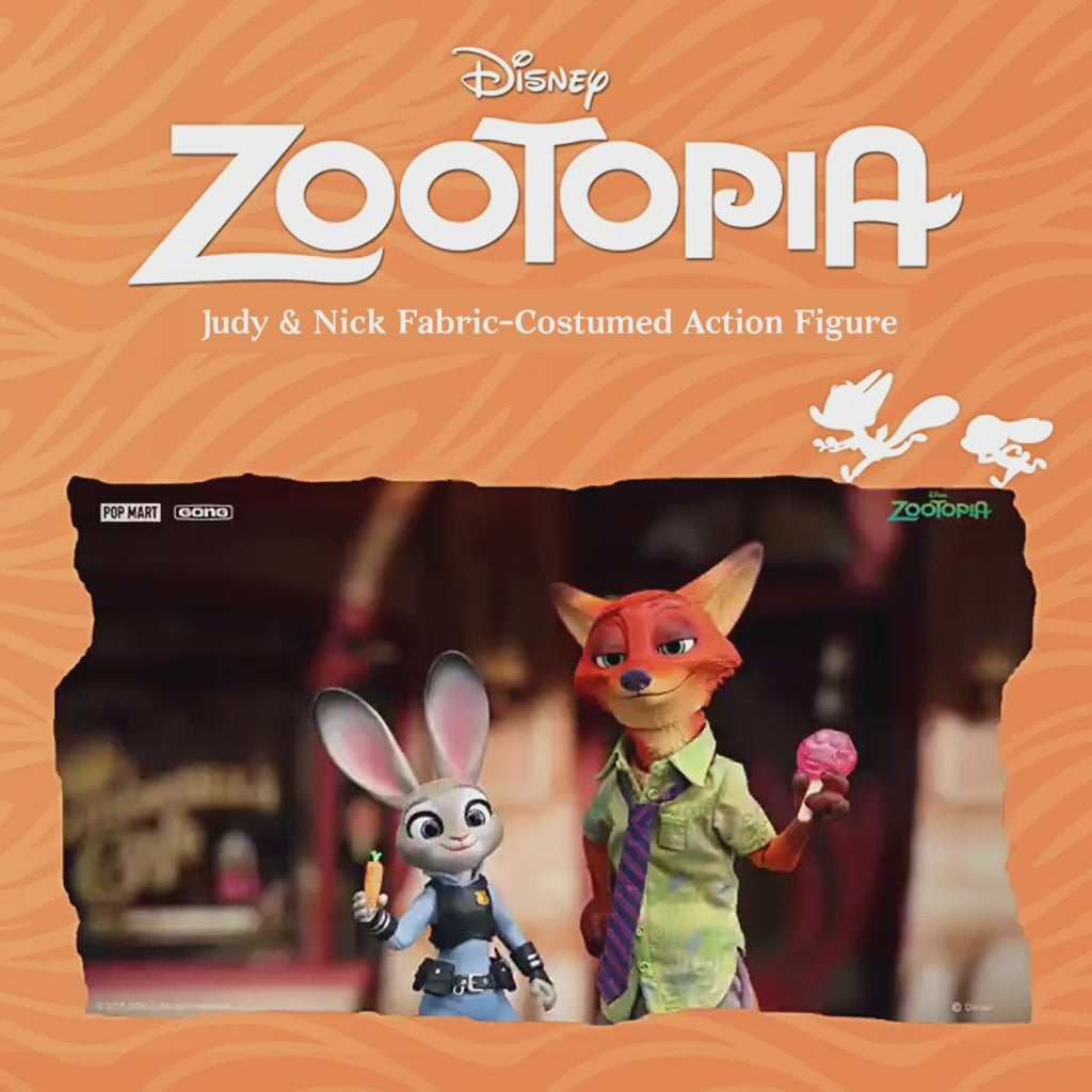 Judy & Nick Fabric-Costumed Action Figure（Two in One Set）