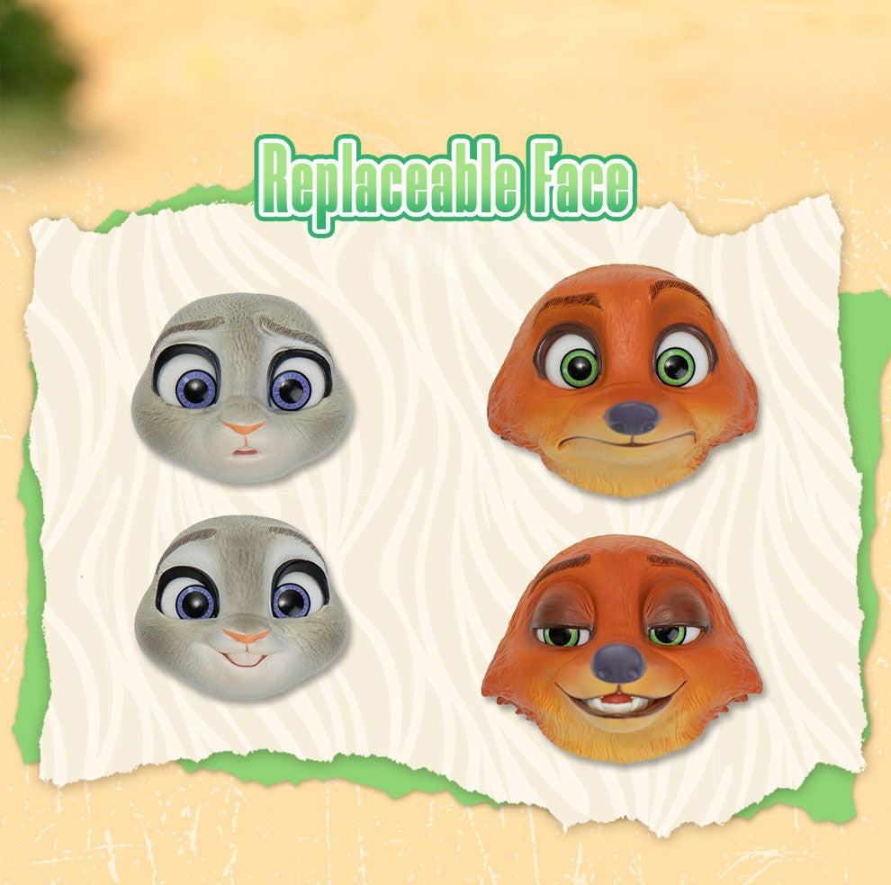 Judy & Nick Fabric-Costumed Action Figure（Two in One Set）