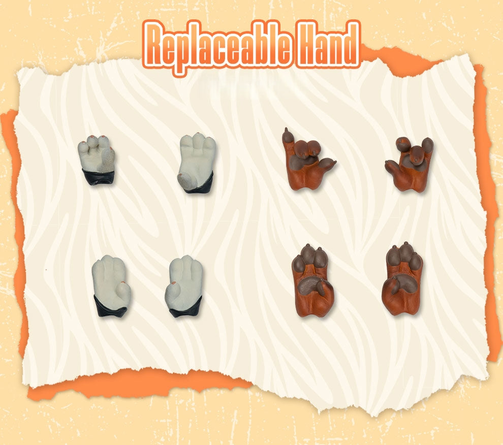 Judy & Nick Fabric-Costumed Action Figure（Two in One Set）