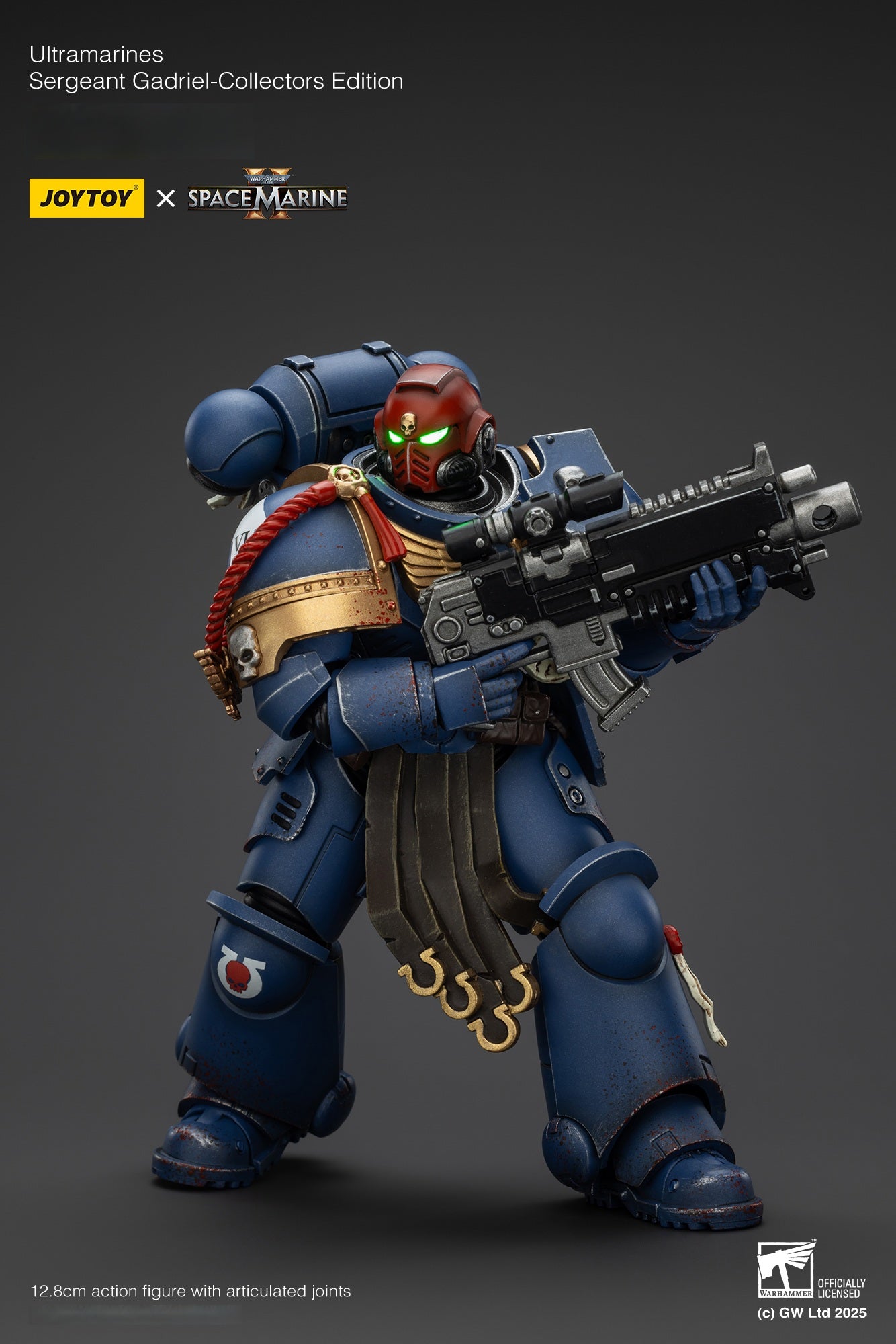 Warhammer 40,000: Space Marine 2 – Titus Lieutenant Deluxe Edition 1/18 Scale Action Figure 3-Pack