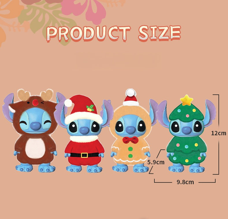 Disney Stitch Christmas Outfit Figure Blind Box