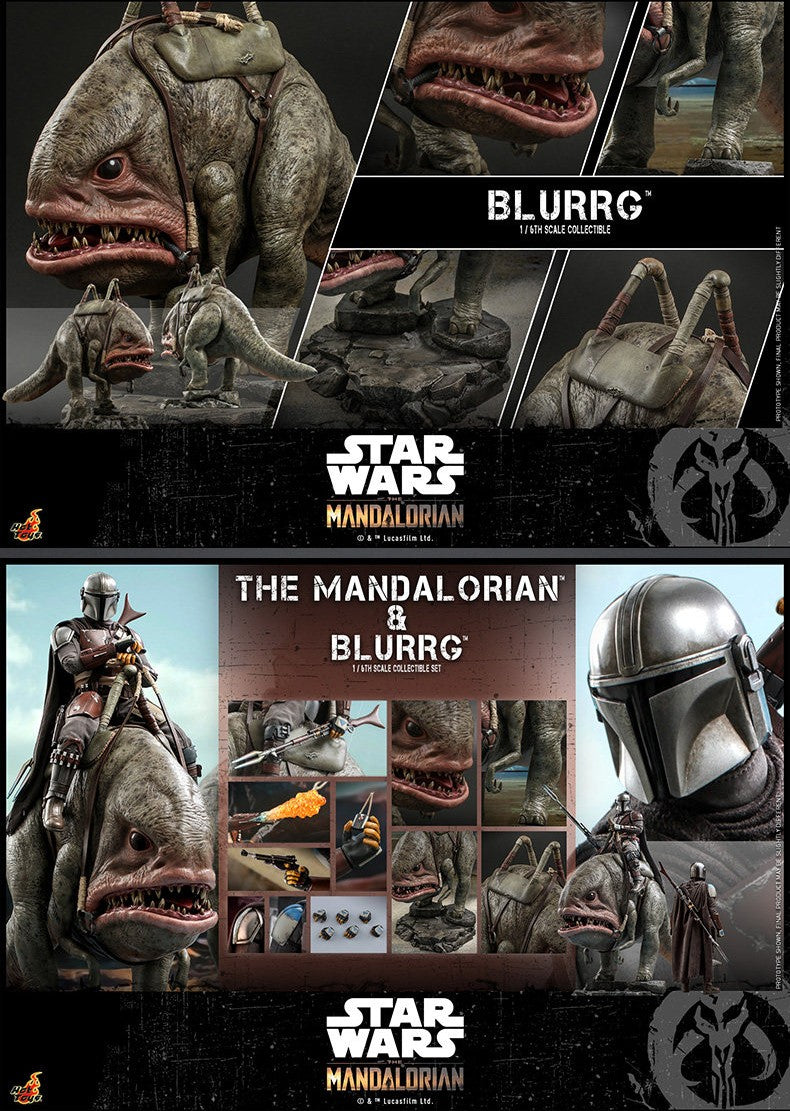 The Mandalorian™ & Blurrg 1:6 Scale Collectible Figure Deluxe Set