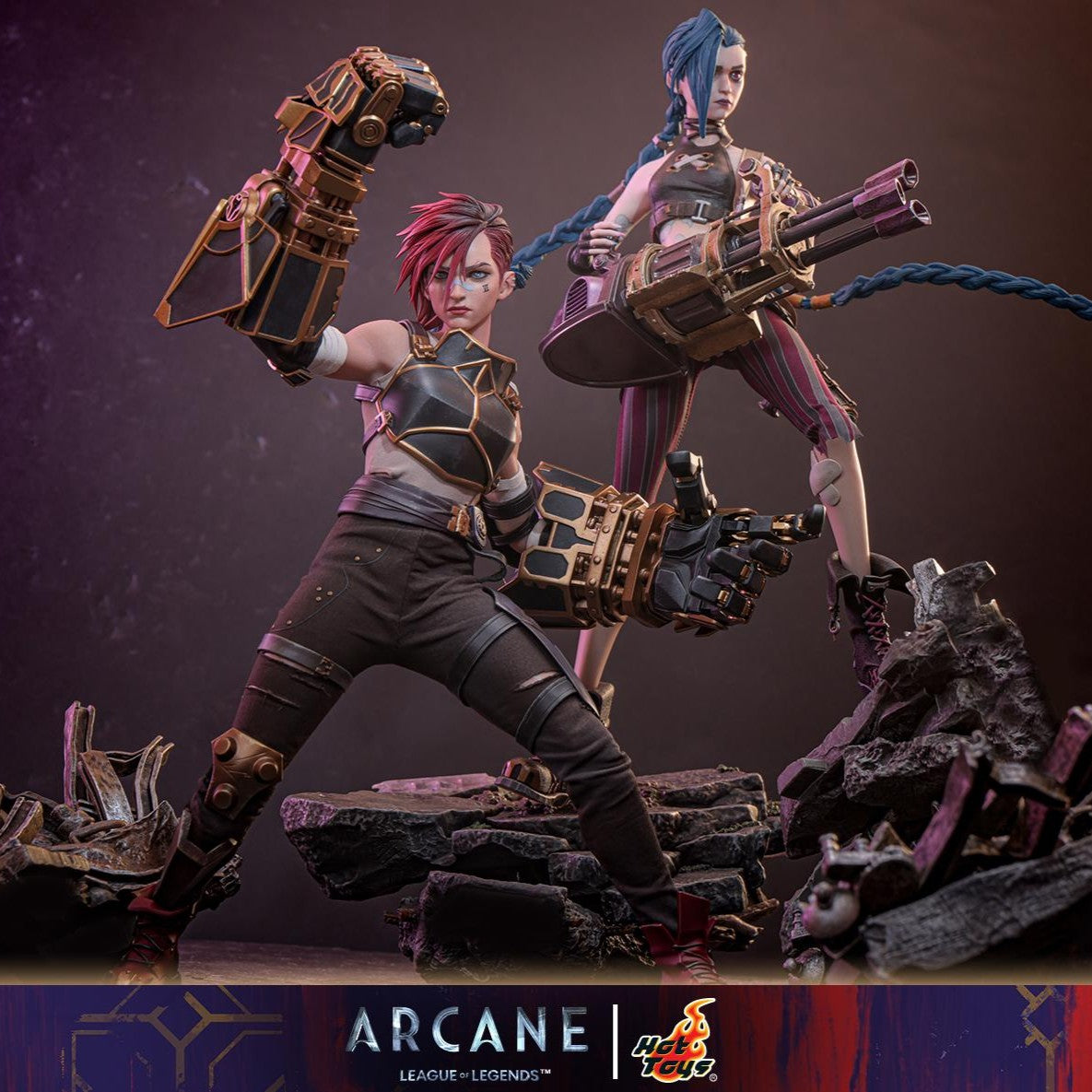Jinx & Vi 1/6 Collectible Figures Set – Arcane League of Legends